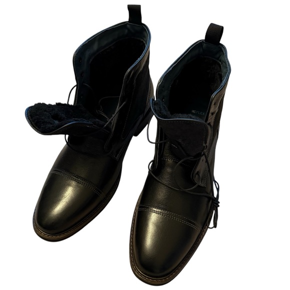 Johnston & Murphy Raleigh Cap Toe Shearling Boot Sz 11 M - Picture 6 of 11